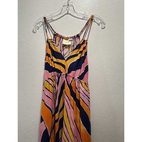 Maeve Size 2 Finley Wide Leg Colorful Bright Boho Jumpsuit Anthropologie READ - Picture 3 of 12